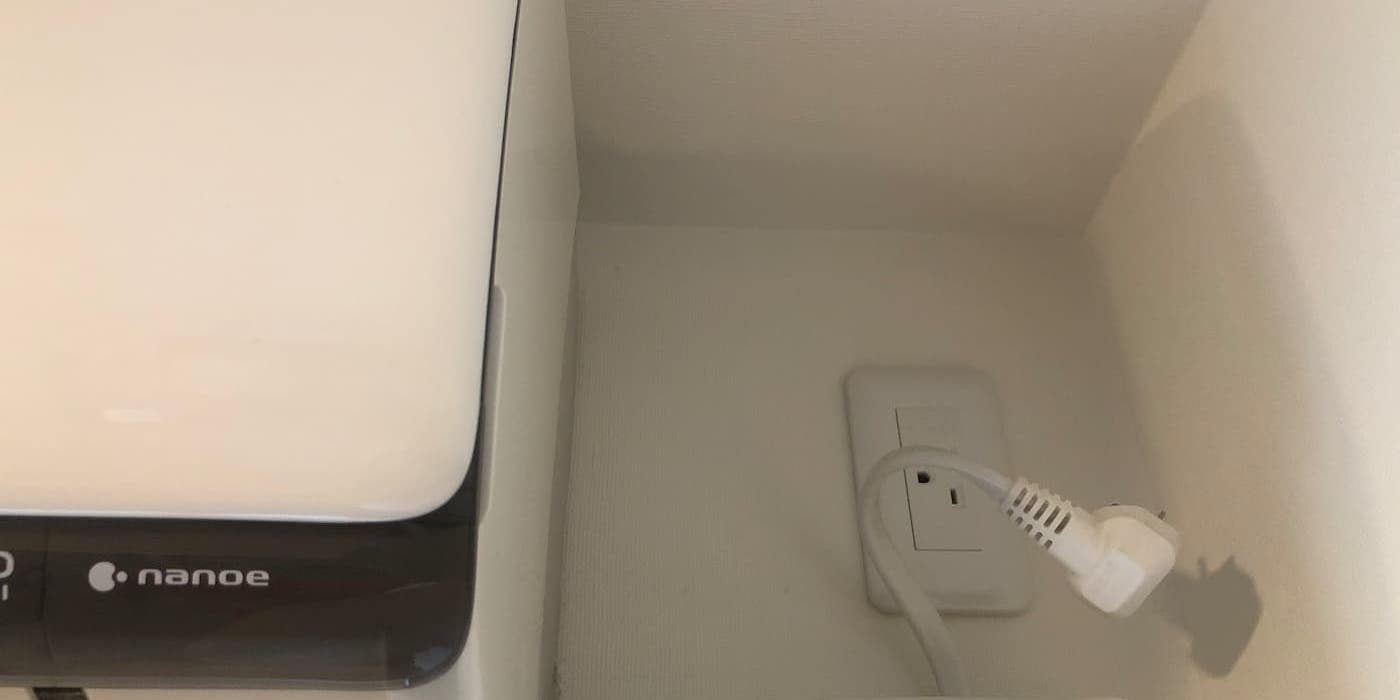 エアコンの電源を抜いた写真